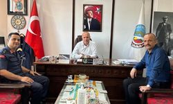 İLÇE JANDARMA KOMUTANI SOY, BELEDİYE BAŞKANI TORUN'U MAKAMINDA ZİYARET ETTİ