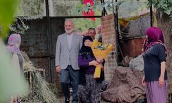 AK PARTİ HEYETİ ŞEHİT AİLESİ İLE BİR ARAYA GELDİ