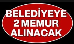 BELEDİYEYE 2 MEMUR ALINACAK
