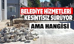 PAZARYERİ'NDE KALDIRIM ONARIM ÇALIŞMALARI HIZ KAZANDI