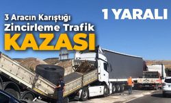 BİLECİK'TE 3 ARACIN KARIŞTIĞI ZİNCİRLEME TRAFİK KAZASINDA 1 KİŞİ YARALANDI