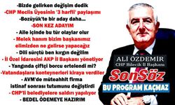 'SONSÖZ' ADLI PROGRAMIN BU HAFTAKİ KONUĞU CHP BİLECİK İL BAŞKANI ALİ ÖZDEMİR