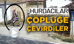 HURDACILAR KÖY MEYDANINI ÇÖPLÜĞE ÇEVİRDİ