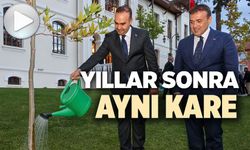 BAKAN KACIR, 2023 YILINDA DİKTİĞİ ÇINAR AĞACINI SULADI