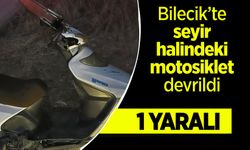 KONTROLDEN ÇIKAN MOTOSİKLET DEVRİLDİ, SÜRÜCÜSÜ YARALANDI