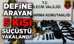 KAÇAK KAZI OPERASYONUNDA 5 KİŞİ SUÇÜSTÜ YAKALANDI