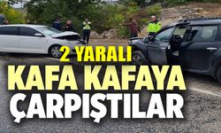 OTOMOBİLLERİN ÇARPIŞTIĞI KAZADA 2 KİŞİ YARALANDI