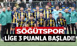 SÖĞÜTSPOR LİGE 3 PUANLA BAŞLADI