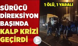 DİREKSİYON BAŞINDA KALP KRİZİ GEÇİREN SÜRÜCÜ KAZA YAPTI: 1 ÖLÜ, 1 YARALI