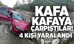 BİLECİK'TE İKİ OTOMOBİL KAFA KAFAYA ÇARPIŞTI: 4 YARALI
