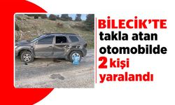 TAKLA ATAN ARAÇTA 2 KİŞİ YARALANDI