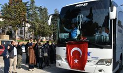 305 UMRECİ DUALARLA KUTSAL TOPRAKLARA UĞURLANDI