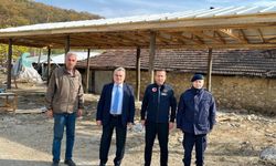 KAYMAKAM ÖZTÜRK, KÖYDEKİ SU HATTINI YERİNDE İNCELEDİ