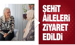 ŞEHİT AİLELERİ ZİYARET EDİLDİ