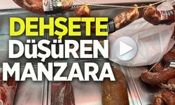 KASAP DÜKKANININ ÜRETİM BÖLÜMÜNE GİREN ZABITALAR ŞOK OLDU