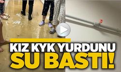 KIZ YURDUNDA PATLAYAN SU BORUSU NEDENİYLE BAZI ODALARI SU BASTI