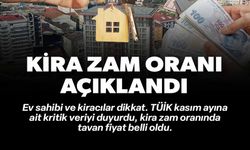 KİRA ZAM ORANI BELLİ OLDU
