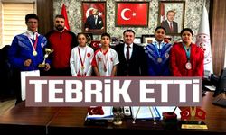 BİLECİKLİ KİCK BOKS SPORCULARINI MAKAMINDA AĞIRLADI