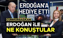 CUMHURBAŞKANI ERDOĞAN'A KILIÇ HEDİYE ETTİ