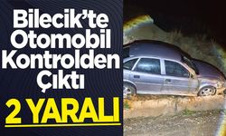 OTOMOBİL YOLDAN ÇIKTI: 2 YARALI