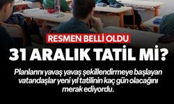 OKULLAR 31 ARALIK'TA TATİL OLACAK MI?