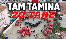 20 YENİ YANGIN SÖNDÜRME TANKERİ KÖYLERE TESLİM EDİLDİ