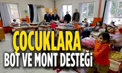 BİLECİKLİ HAYIRSEVERDEN ÖĞRENCİLERE MONT VE BOT DESTEĞİ