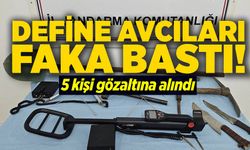 DEFİNE AVCILARI SUÇÜSTÜ YAKALANDI