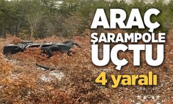 KONTROLDEN ÇIKAN OTOMOBİL KARŞI ŞERİDE GEÇTİ: 4 YARALI