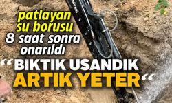 BİLECİK'TE SU PATLAĞI 8 SAATTE ONARILABİLDİ