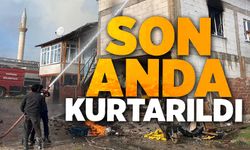 AHIRDAKİ 6 BÜYÜK VE 40 KÜÇÜKBAŞ HAYVAN YANGINDA SON ANDA KURTARILDI