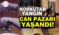 ÇIKAN YANGINDA 5 KİŞİ DUMANDAN ETKİLENDİ