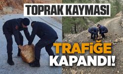 HARMANKAYA TABİAT KANYONU'NUN YOLUNU DÜŞEN KAYA PARÇASI JANDARMA TARAFINDAN KALDIRILDI