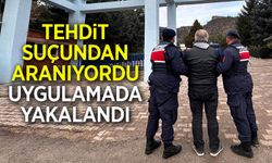 KADINA KARŞI TEHDİT SUÇUNDAN ARANAN ŞAHIS YAKALANDI
