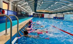 YÜZME ANTRENMANLARI DEVAM EDİYOR