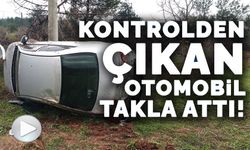 KONTROLDEN ÇIKAN ARAÇ ŞARAMPOLE UÇTU; 1 YARALI