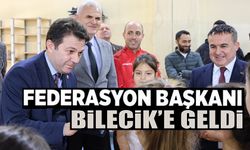 CİMNASTİK FEDERASYONU BAŞKANI SUAT ÇELEN BİLECİK'TE ANTRENMANLARI İNCELEDİ