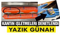 OKUL KANTİNİ DENETLEYEN ZABITA SON KULLANAMA TARİHİ GEÇMİŞ ÜRÜNLERE EL KOYDU