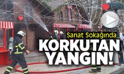 DEPO OLARAK KULLANILAN KULÜBEDE YANGIN