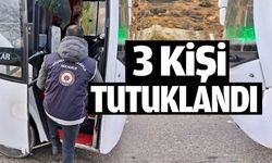 DÜZENSİZ GÖÇ UYGULAMASINDA YAKALANAN 3 ŞAHIS TUTUKLANDI