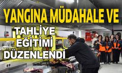 BŞEÜ'DE YANGINA MÜDAHALE VE GÜVENLİ TAHLİYE EĞİTİMİ