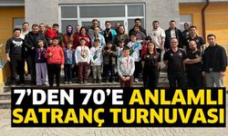 7'DEN 70'E 'SATRANÇ TURNUVASI'NDA TER DÖKTÜ