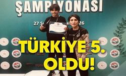 BİLECİKLİ SPORCU TÜRKİYE 5'İNCİSİ OLDU