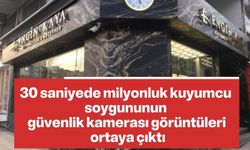 BİLECİK'TE 30 SANİYELİK KUYUMCU SOYGUNUNUN GÖRÜNTÜLERİ ORTAYA ÇIKTI