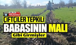 TARIM ARAZİLERİNE VERİLEN ZARARA ÇİFTÇİDEN TEPKİ