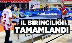 MASA TENİSİ KÜÇÜKLER İL BİRİNCİLİĞİ MÜSABAKALARI TAMAMLANDI