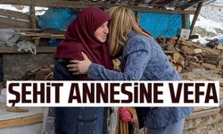 ŞEHİT ANNESİNE ANLAMLI ZİYARET