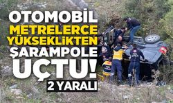 OTOMOBİL TAKLA ATTI: 2 YARALI