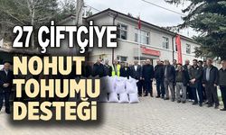 5 BİN 150 KİLOGRAM NOHUT TOHUMU DAĞITILDI