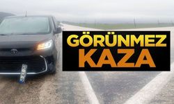 KÖPEĞE ÇARPAN ARAÇ KAZA YAPTI: MADDİ HASAR OLUŞTU